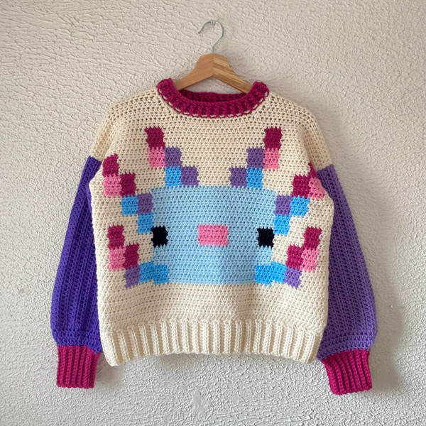 axolotl sweater knitting pattern