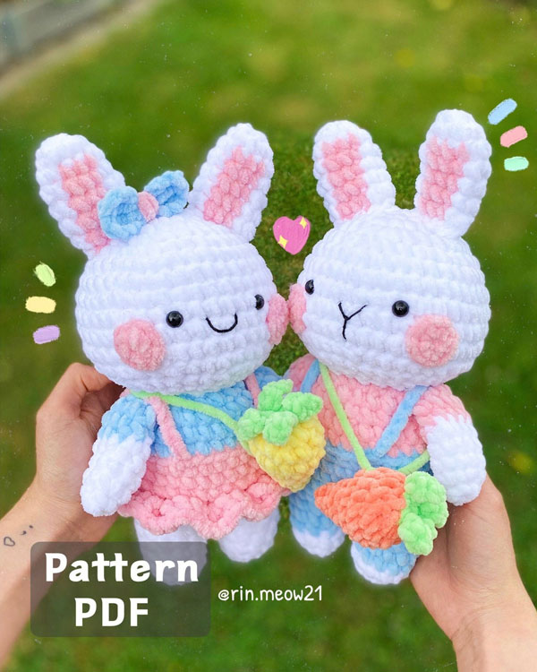 kawaii bunny crochet pattern