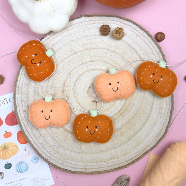 kawaii Halloween garland DIY