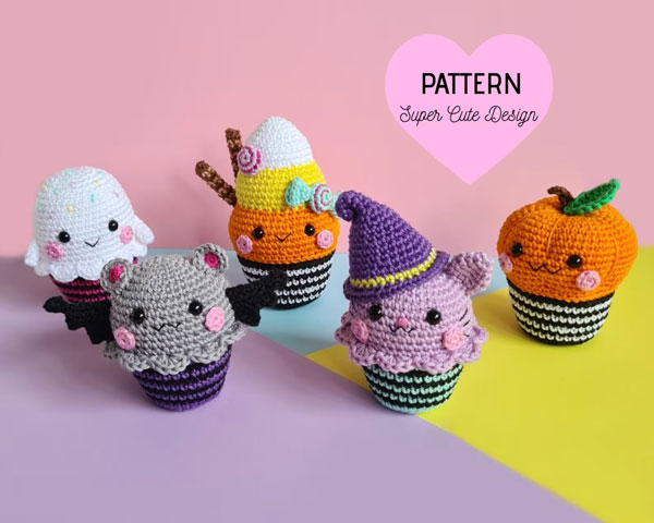 kawaii Halloween crochet patterns