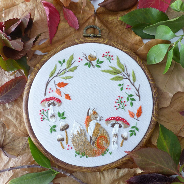 Autumn/Fall embroidery patterns