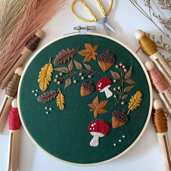 Autumn/Fall embroidery patterns