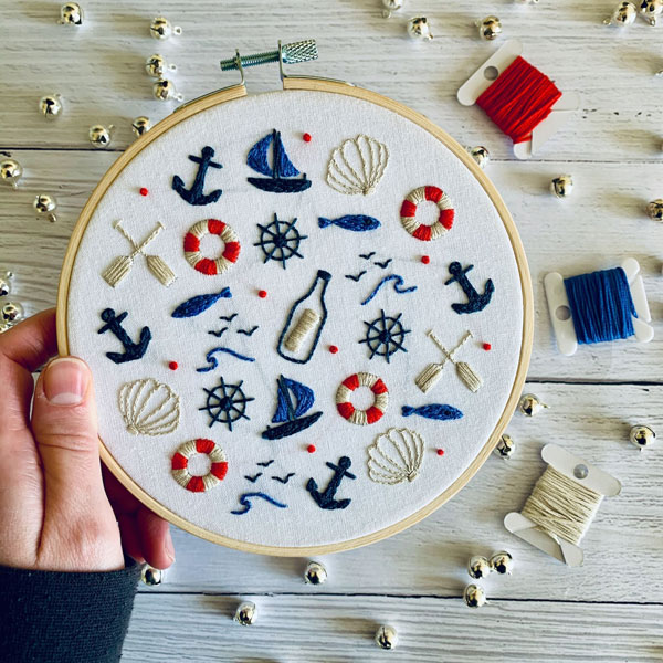 nautical embroidery patterns