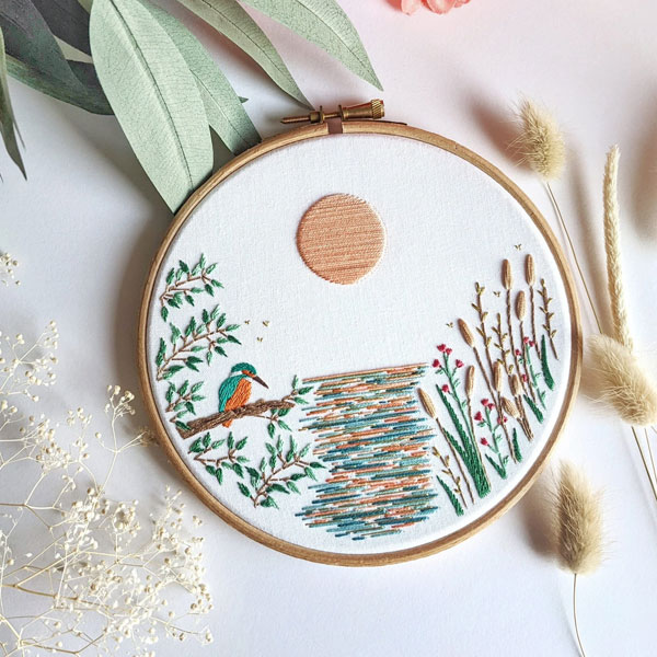 bird embroidery kit