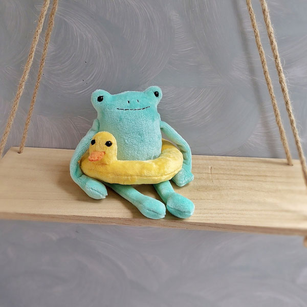 kawaii frog plush sewing pattern