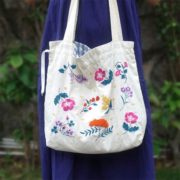 tote bag embroidery kit
