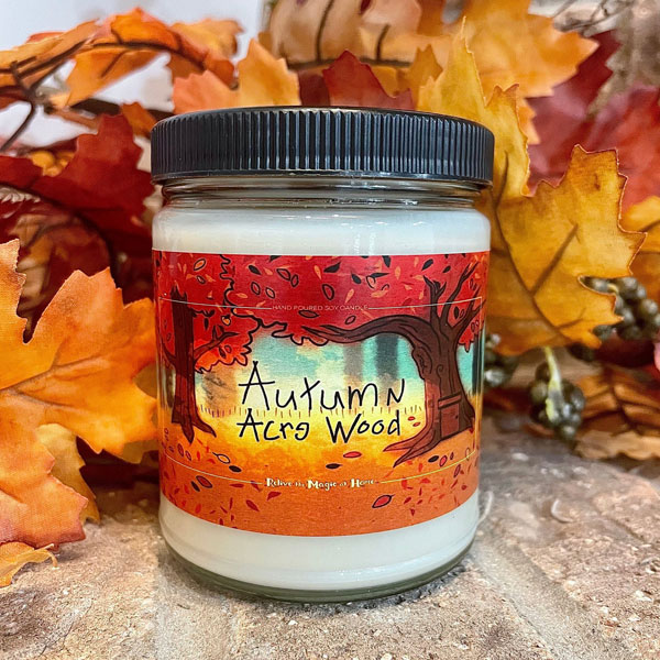 Winnie the Pooh inspired handmade candle