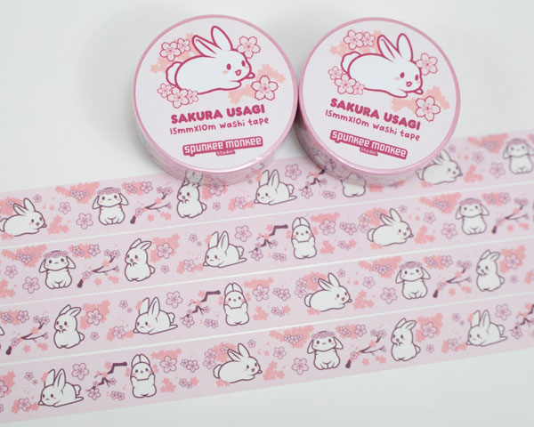 kawaii bunny washi tape