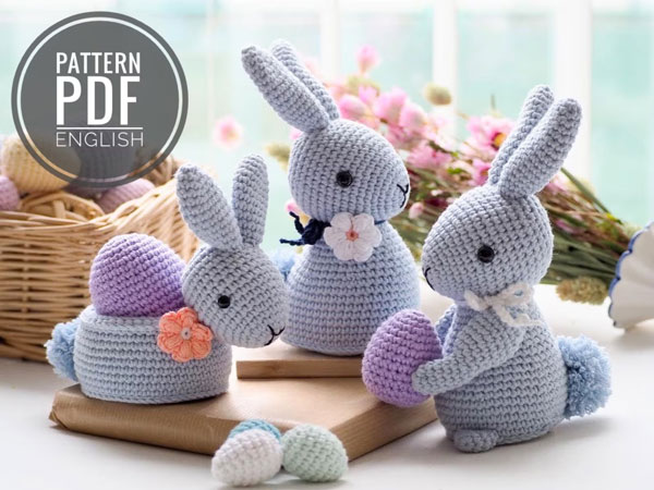kawaii Easter bunny crochet patterns