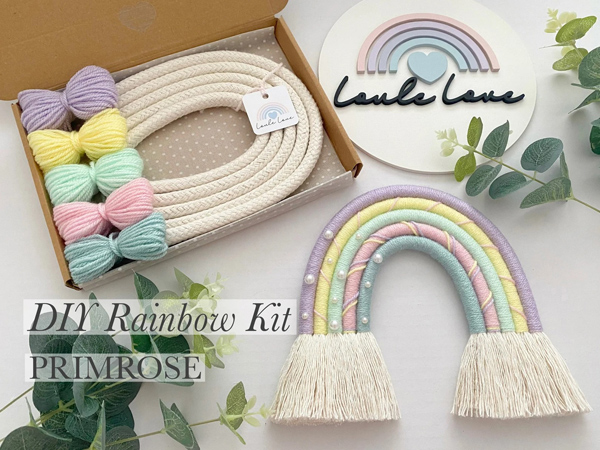 Spring Craft Kits - macrame rainbow
