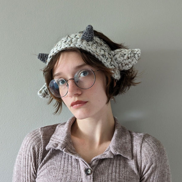 sheep headband crochet pattern