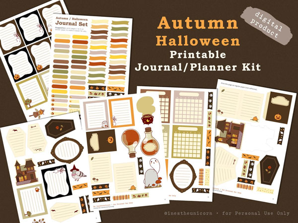 kawaii printable planner kit