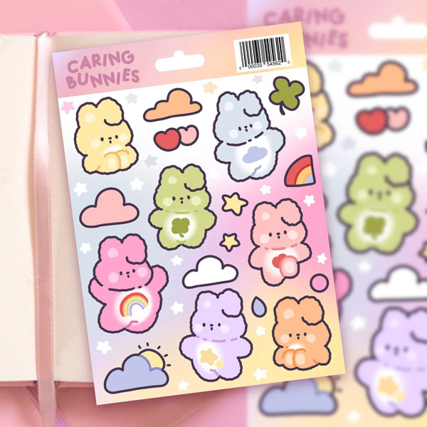 kawaii bunny stickers