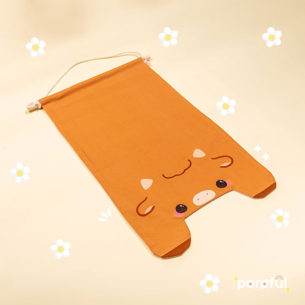 kawaii highland cow pin display banner