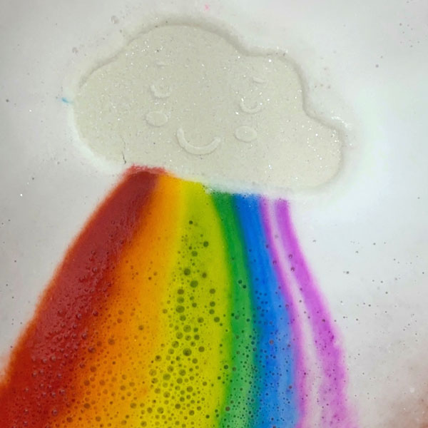 rainbow bath bombs