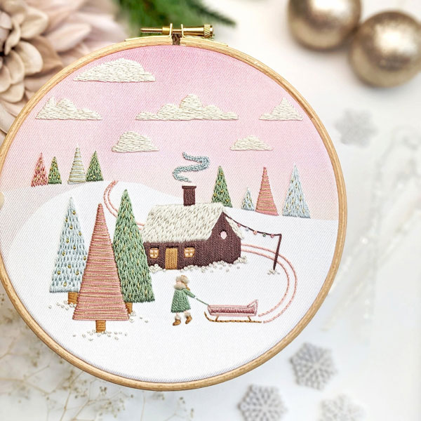 winter embroidery patterns