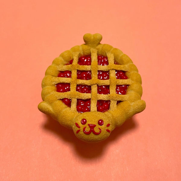 handmade cherry pie seal figure