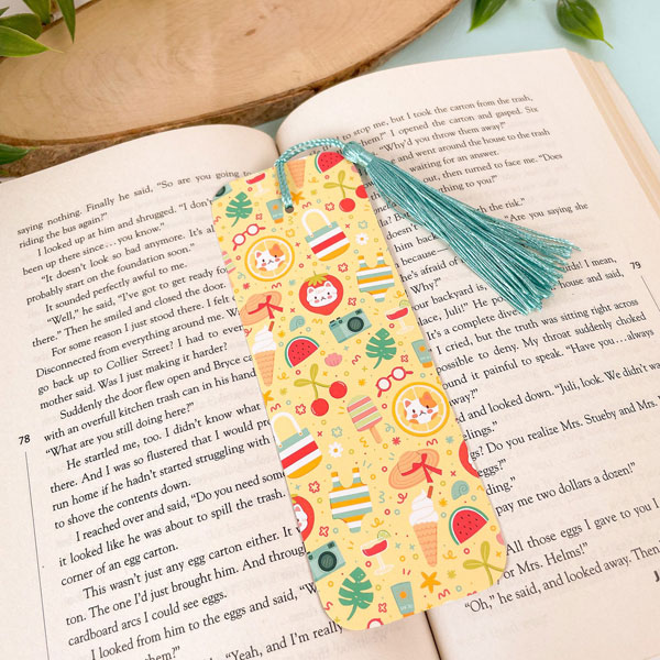 kawaii summer bookmarks