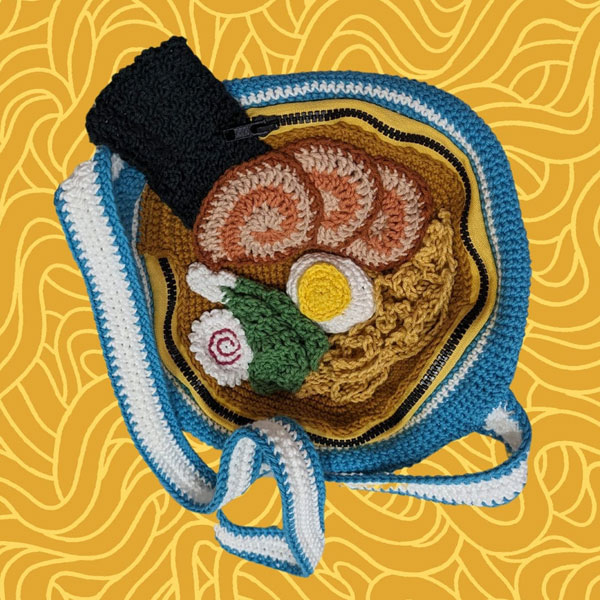kawaii ramen bag crochet pattern