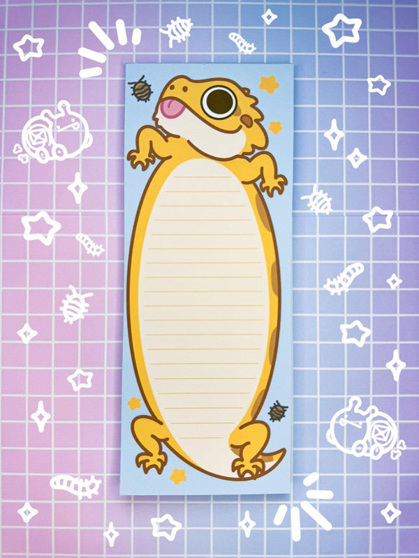 bearded dragon memo pad