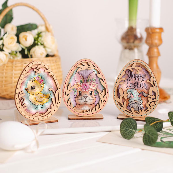 Easter cross stitch kit