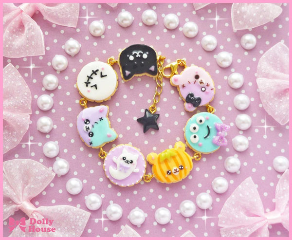 kawaii Halloween Cookies Bracelet