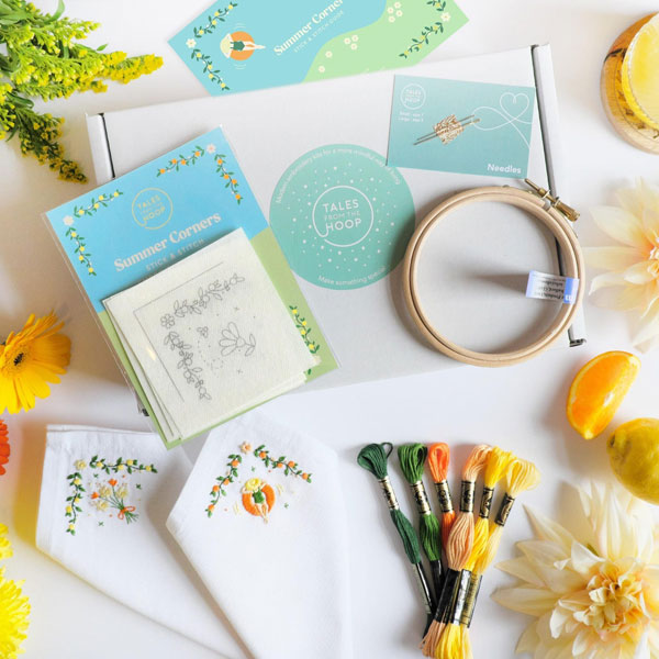 stick & stitch embroidery kit