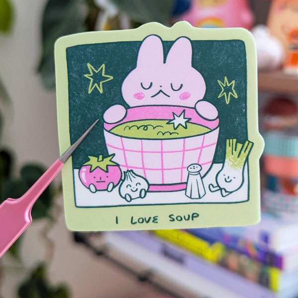 I Love Soup Sticker