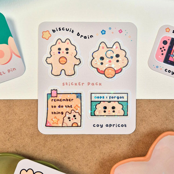 kawaii vinyl sticker sheet