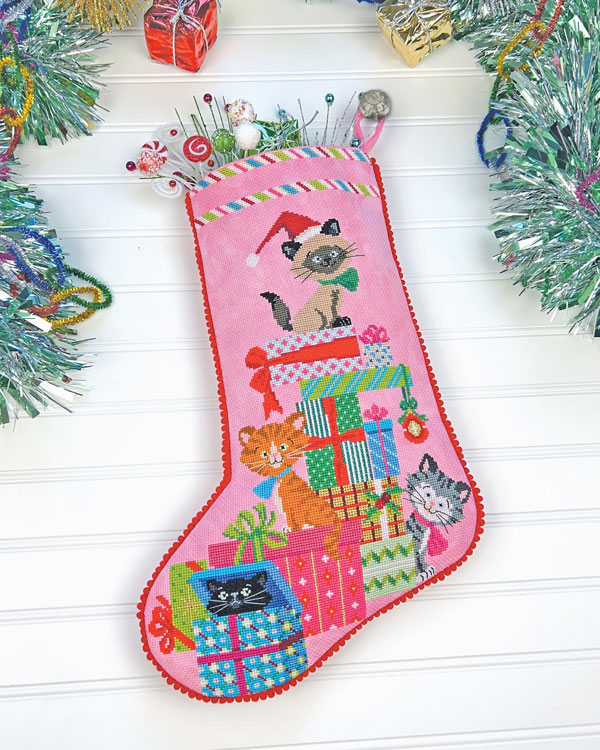 Christmas stocking cross stitch pattern