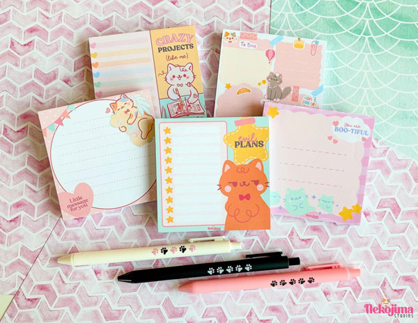 kawaii cats memo pads