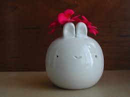 small bunny vase