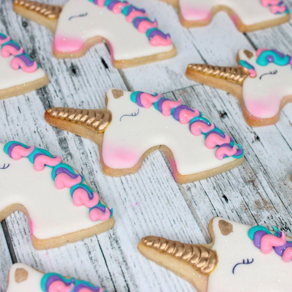 vegan gifts - unicorn cookies