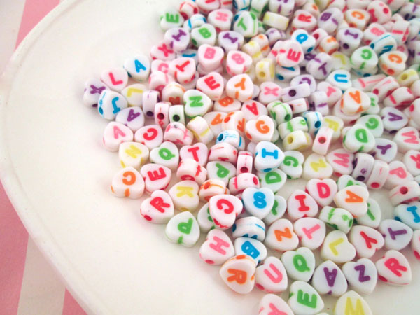 alphabet beads