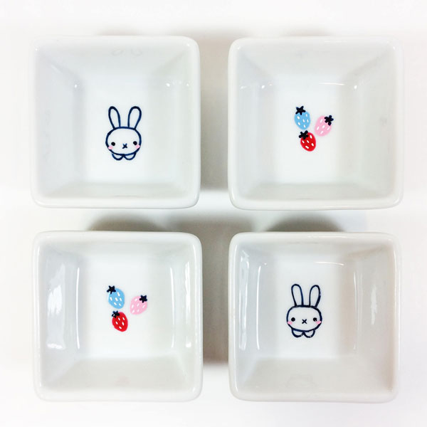 kawaii bunny ceramic dish