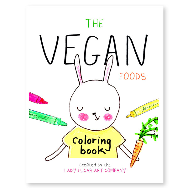 kawaii discounts - vegan colouring book