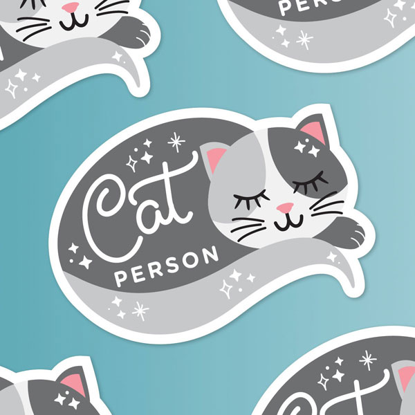 Kawaii cat Vinyl Stickers