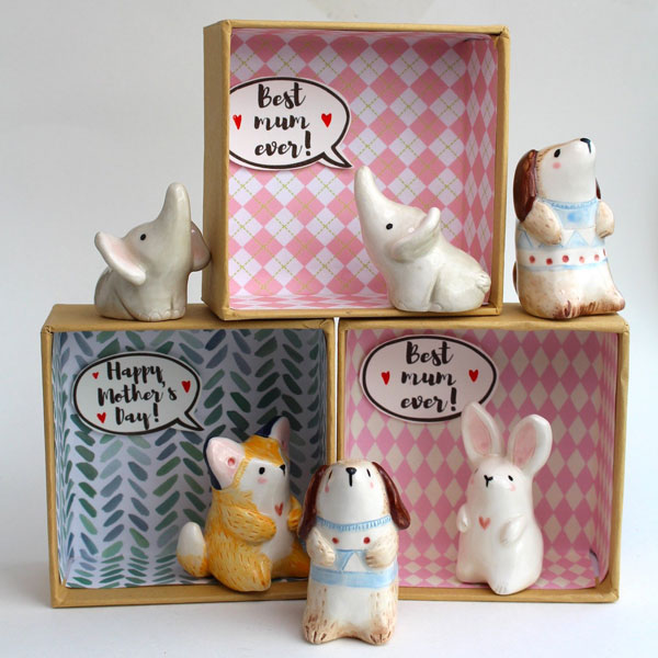 Cute Mother's Day gift - ceramic animals