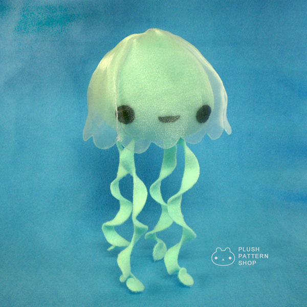 kawaii jellyfish plush sewing pattern