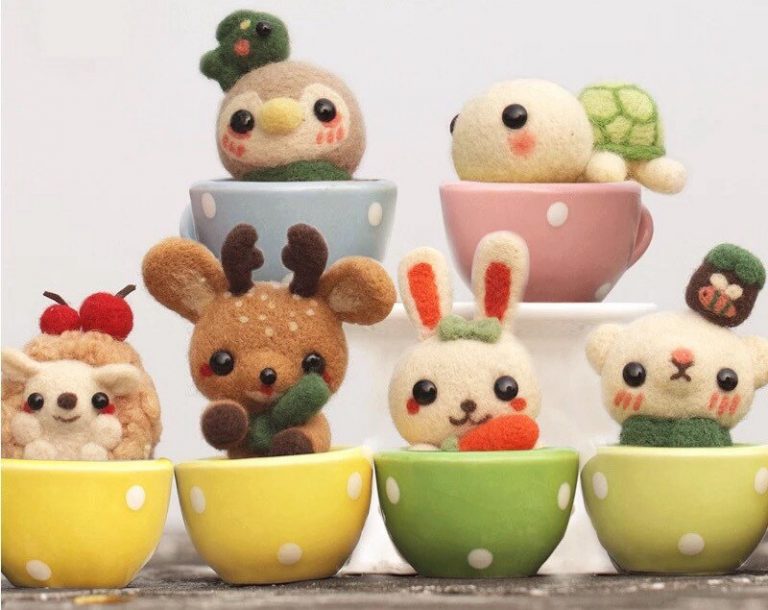 Needle Felting Kits by APHandcrafts Super Cute Kawaii!!