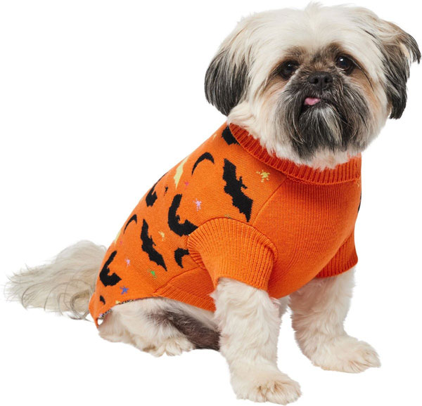 Halloween bats pet sweater