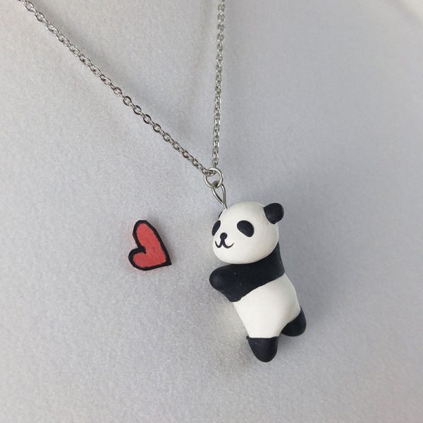 kawaii panda necklace