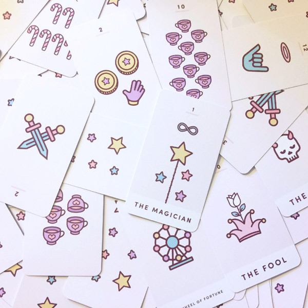 Spooky Cute Kawaii Tarot cards