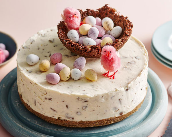 Easter egg nest cheesecake recipe
