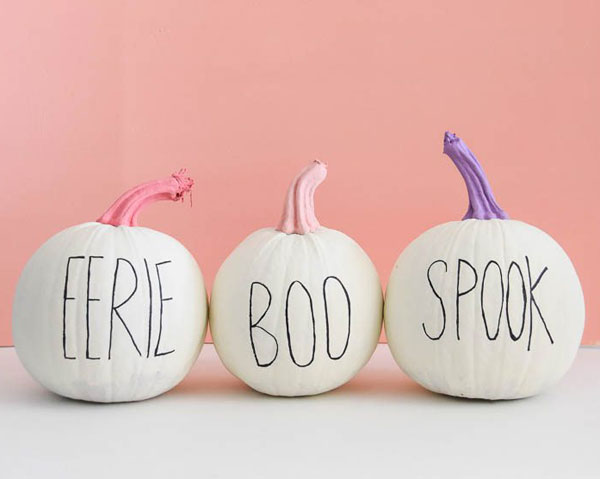 DIY Pastel pumpkins Halloween Decorations