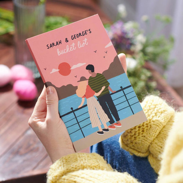 personalized couples bucket list journal