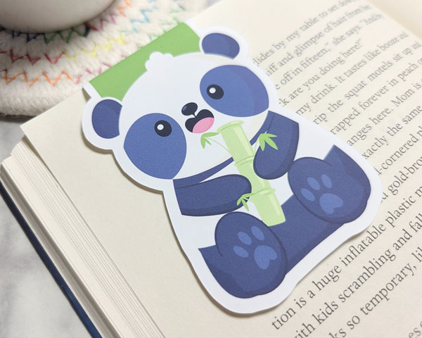 kawaii panda magnetic bookmark