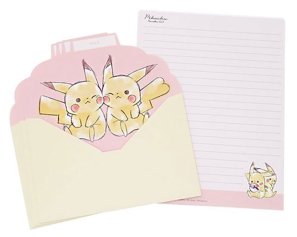 pikachu kawaii letter set