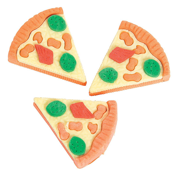 pizza erasers