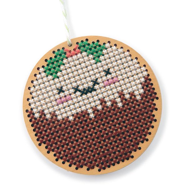Cute Cross Stitch Kits & Patterns - christmas pudding